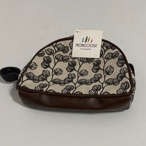 Brown and Cream Makeup Bag